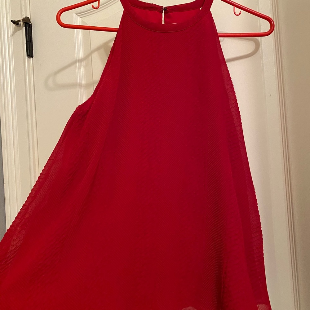 Loft red tank top, size XS NWT. Beautiful!